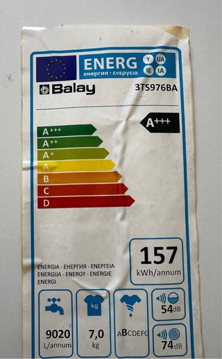 Lavadora Balay 7kg A+++