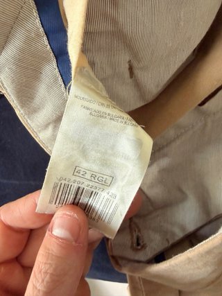 Pantalón chino Emidio Tucci beige talla 42