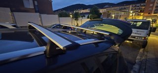 Barras de techo completas thule de aluminio smart