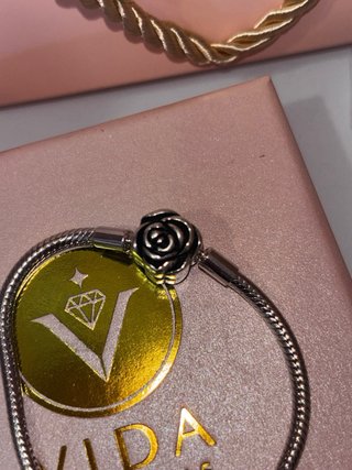 Conjunto Vida con Joyas: Pulsera y Anillo Rosa