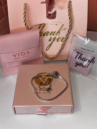 Conjunto Vida con Joyas: Pulsera y Anillo Rosa