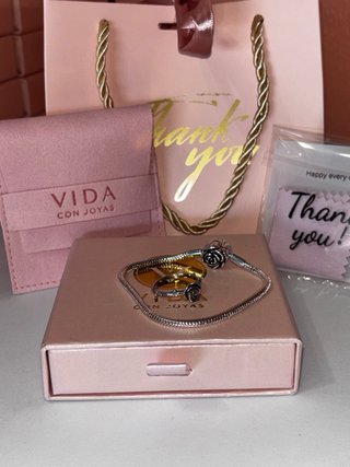 Conjunto Vida con Joyas: Pulsera y Anillo Rosa