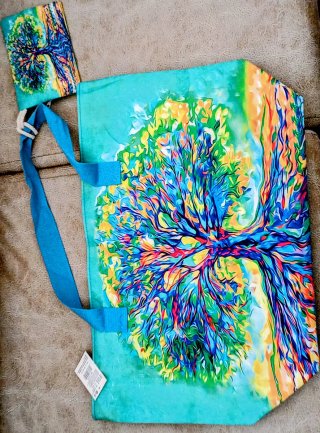 Bolso de verano Árbol de la Vida+monedero a juego