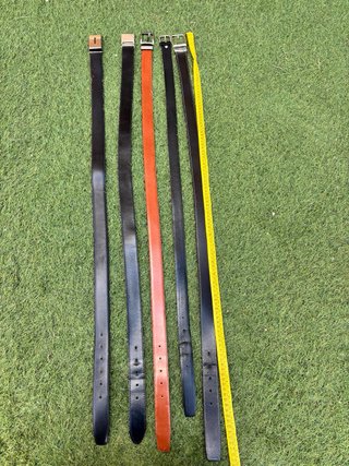 Lote 5 cinturones de piel hombre