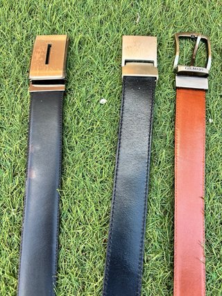 Lote 5 cinturones de piel hombre