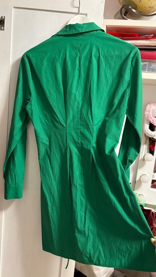 Vestido camisero verde Stradivarius Talla S