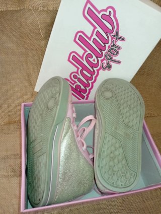 Zapatillas deportivas Kidclub niña rosa/plata