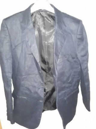 Americana Lino Negra Talla XS o 34