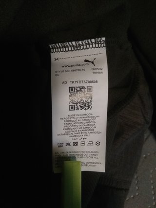 Felpa Puma con cappuccio e zip verde