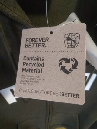 Felpa Puma con cappuccio e zip verde