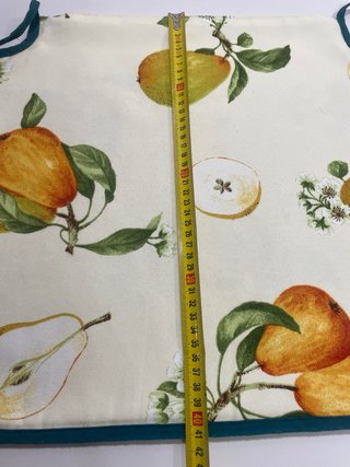 Funda cojín loneta estampado frutal