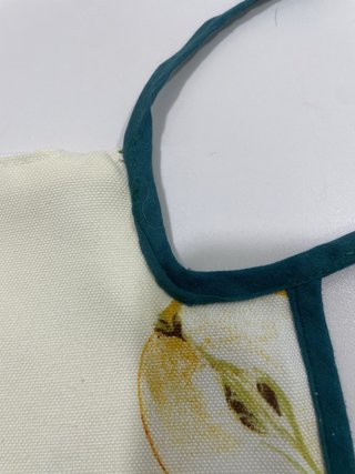 Funda cojín loneta estampado frutal