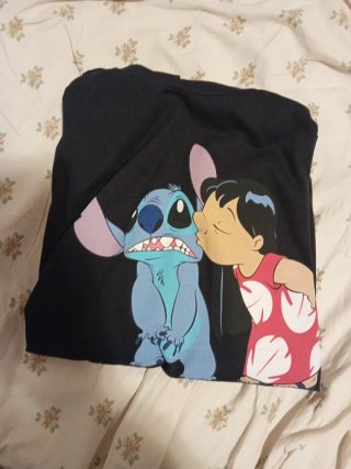 Maglietta Lilo & Stitch nera taglia L