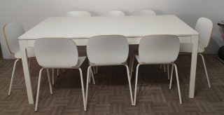 Mesa de Comedor Extensible con Sillas
