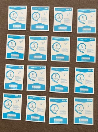 Lote de 60 cromos Panini del Mundial Qatar 2022
