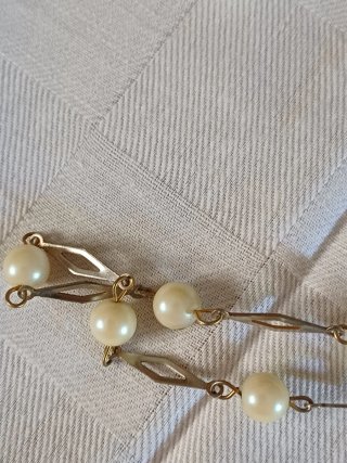 Collana extra lunga perle vintage 176 cm