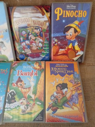 Lote 6 Películas VHS Disney Clásicos