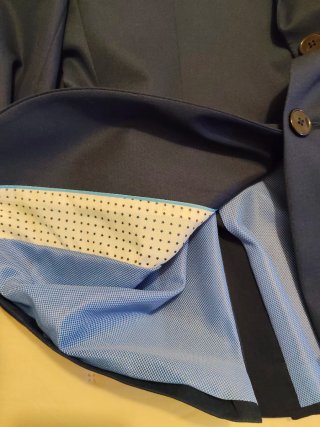 Americana hombre Zara T46 Azul