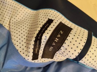 Americana hombre Zara T46 Azul