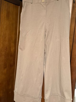 Pantalón beige tobillero talla única
