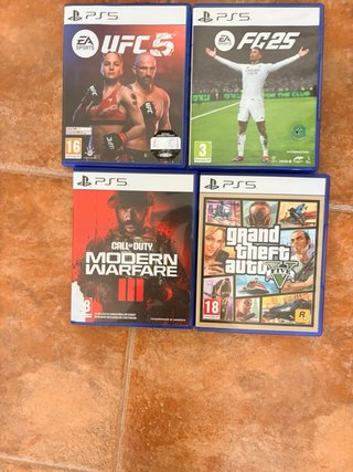 Consola PlayStation 5 + 2 Mandos y  4 Juegos
