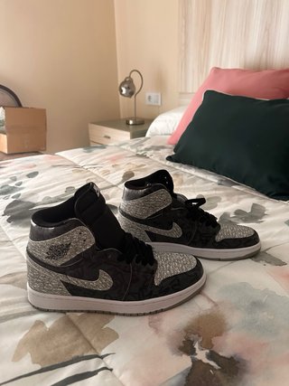 Nike Air Force 1 High Top Negro/Plata talla 41