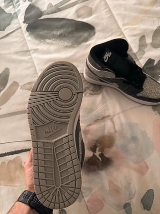 Nike Air Force 1 High Top Negro/Plata talla 41
