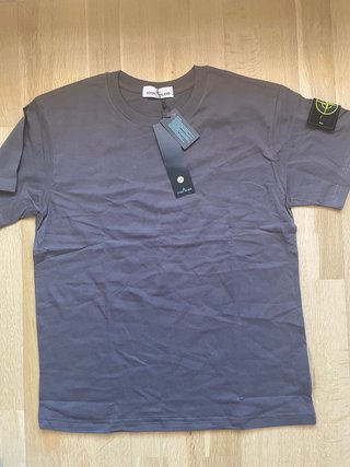 Camiseta Stone Island Gris Manga Corta