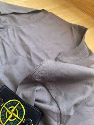 Camiseta Stone Island Gris Manga Corta