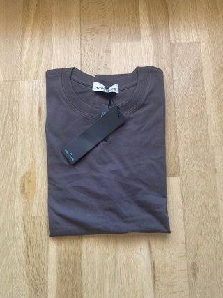 Camiseta Stone Island Gris Manga Corta