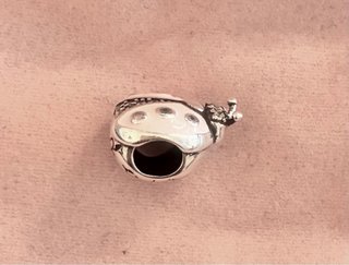 Charm Pandora Mariquita Rosa y Plata