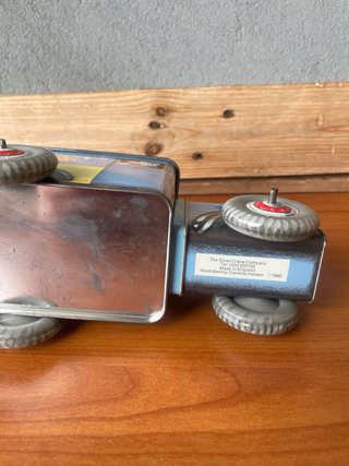 Contenitore latta camioncino Silver Crane vintage