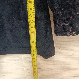 Camisola criança veludo com renda