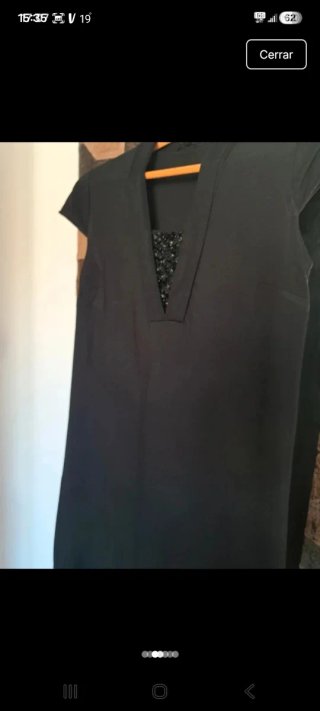 Vestido negro Massimo Dutti