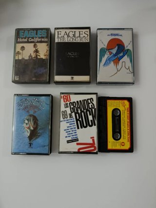5 Cassettes Eagles: Hotel California, The Long Run