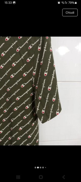 T-shirt Champion uomo verde taglia S