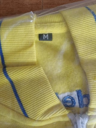Felpa Poste Italiane M Gialla Blu nuova