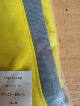 Felpa Poste Italiane M Gialla Blu nuova
