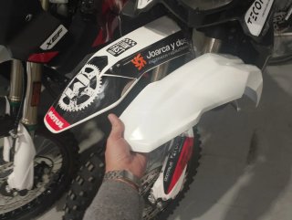 Guardabarros Supermotard Blanco