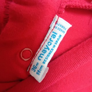 Vestido vermelho com ursinhos, Mayoral