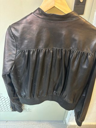 Cazadora Piel Negra Jimmy Choo H&M