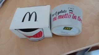 Set 6 Coppette Ceramica McDonald's Vintage