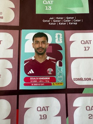 Boualem Khoukhi Qatar Álbum Mundial Panini
