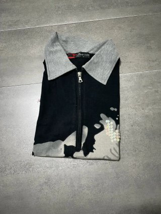 Maglia Sarah Chole nera con zip e paillettes