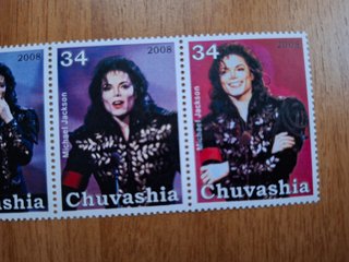 Michael Jackson 3 Francobolli 2008