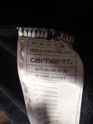 Giubbotto Carhartt fantasia grigio/nero Unisex