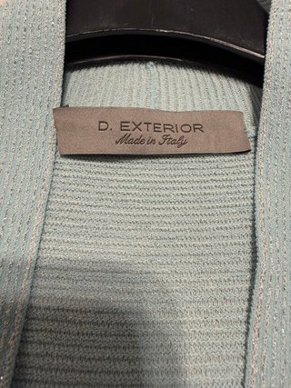 Set D. Exterior Cardigan e Top Lurex Celeste
