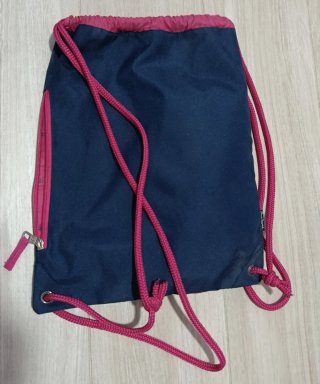 Mochila Pepe Jeans floral azul y rosa