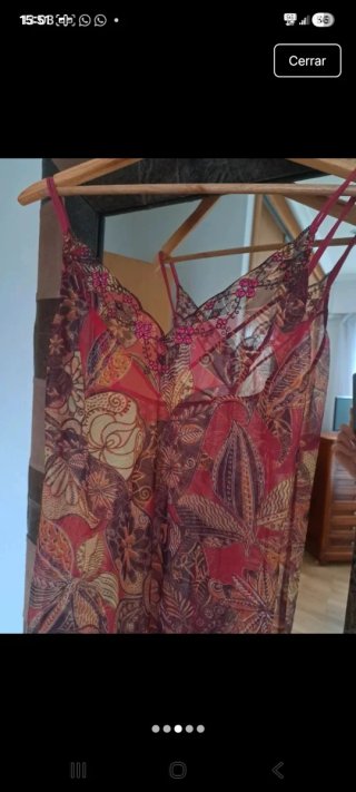 Camisola lencera seda multicolor talla única