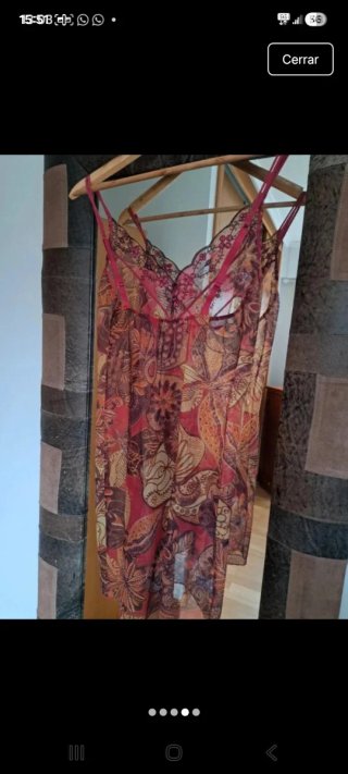 Camisola lencera seda multicolor talla única